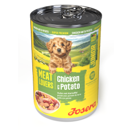 Josera Meat Lovers Junior Menu Chicken 6x400g Nassfutter für Hunde, 13,74