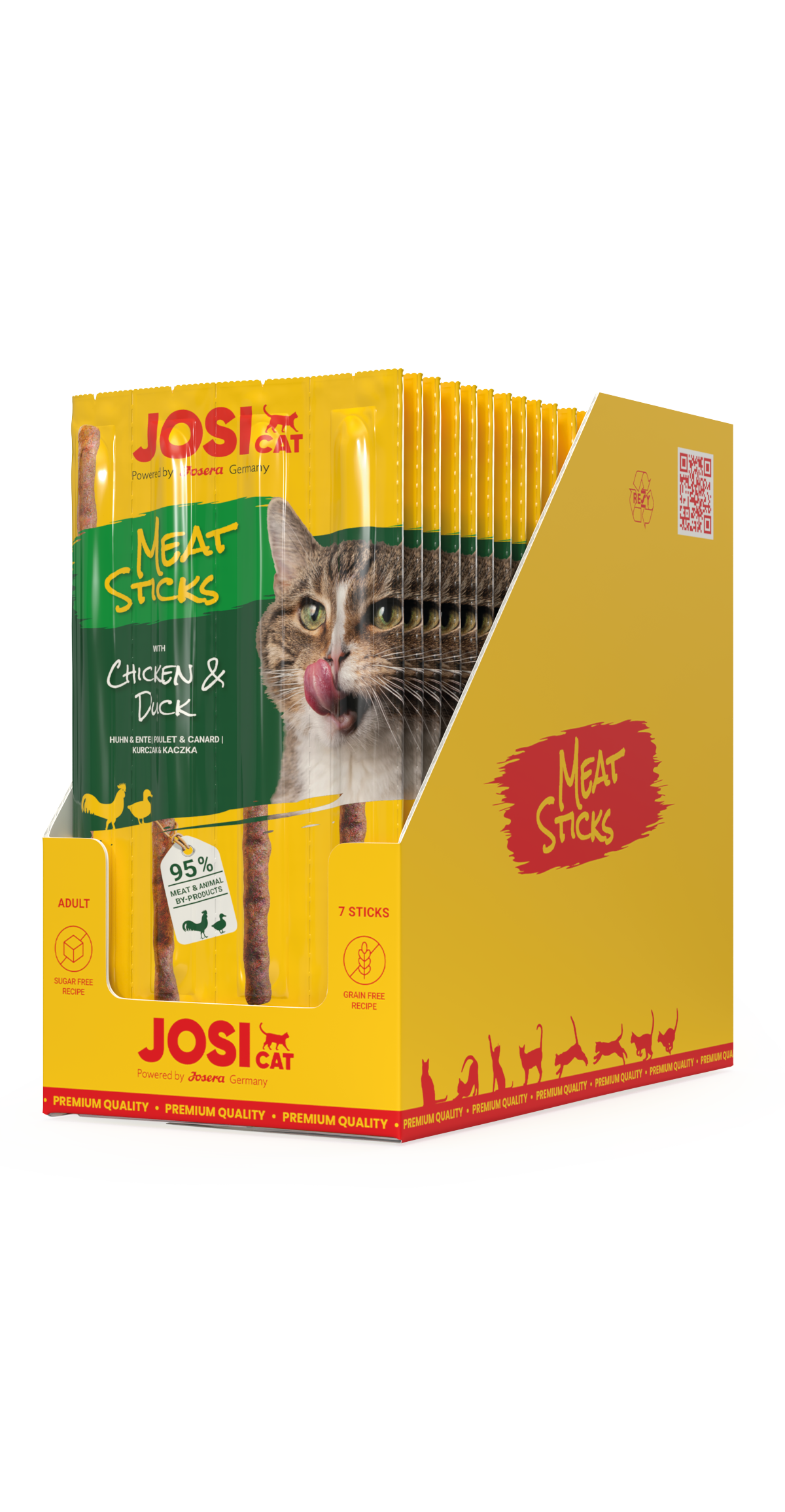 JosiCat Meat Sticks Chicken &Duck