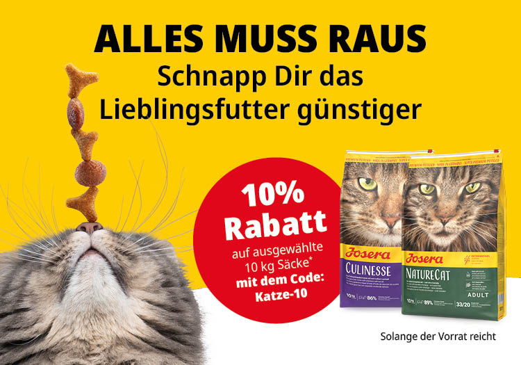 10 % sparen: 10 kg Katzenfutter für weniger Mäuse
