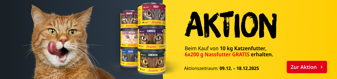 6x200g gratis beim kauf von 10kg Katzenfutter