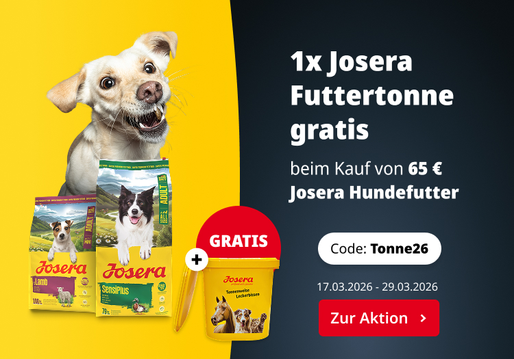 1x Josera Futtertonne gratis