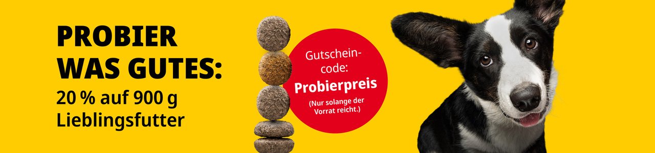 Aktion - Probiere was gutes: 20% auf 900g Lieblingsfutter