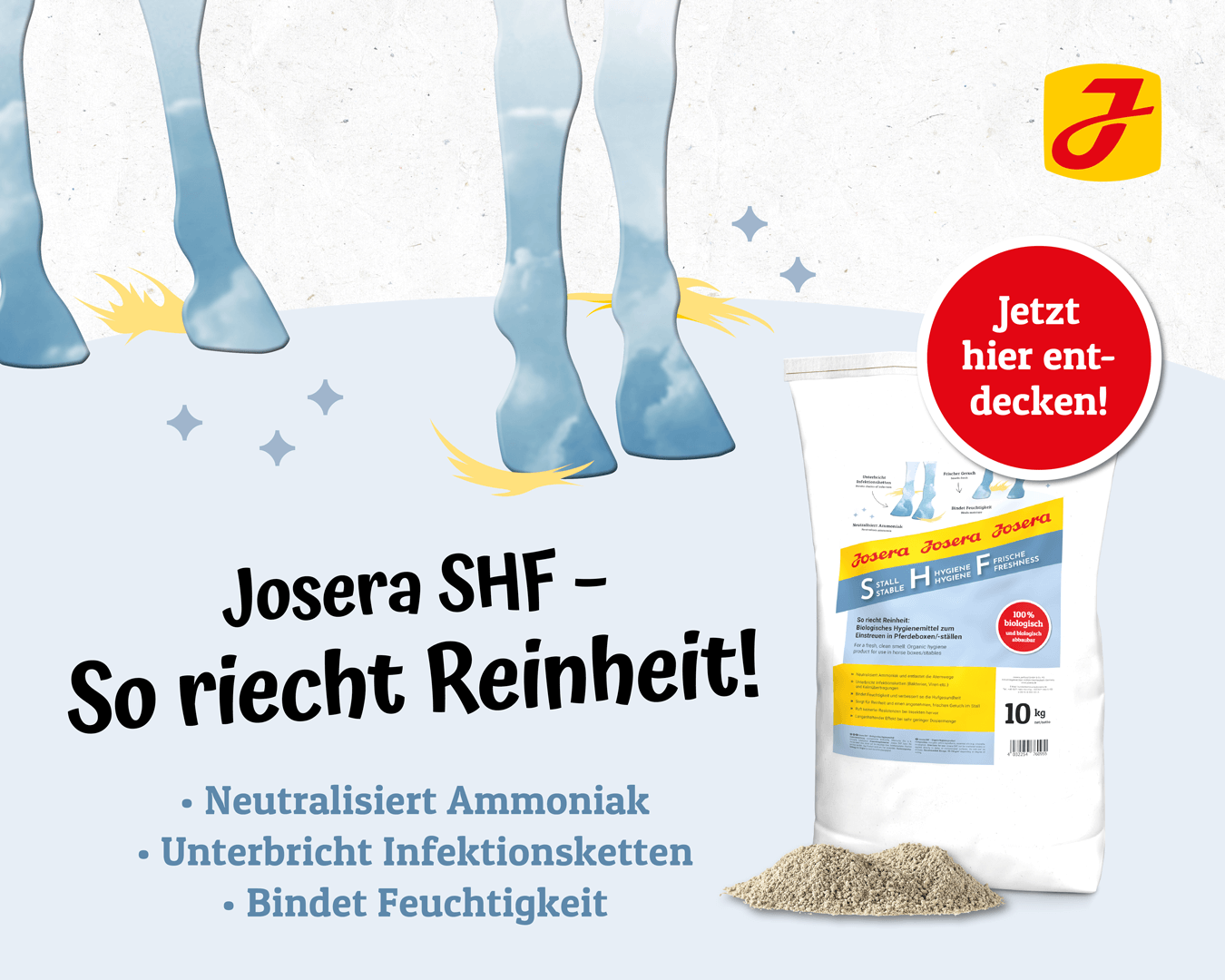 Josera SHF gegen Strahlfäule beim Pferd